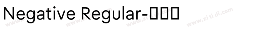 Negative Regular字体转换